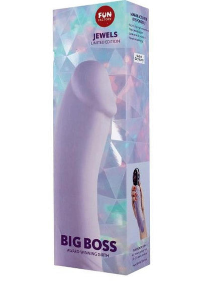 Big Boss G5 Vibrating Silicone Dildo - Amethyst - Lavender/Purple