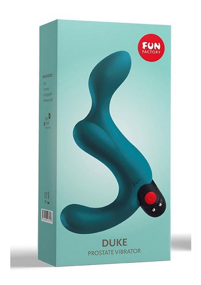 Duke Silicone Vibrating Prostate Anal Plug - Deep Sea - Blue
