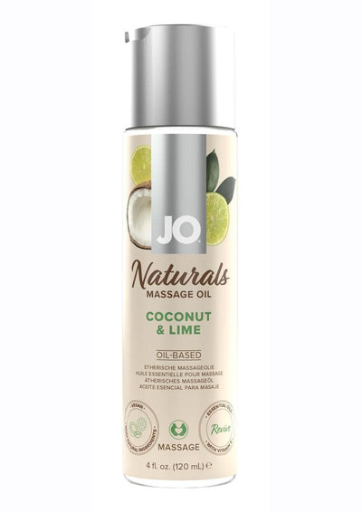 JO Naturals Coconut and Lime Massage Oil - 4oz