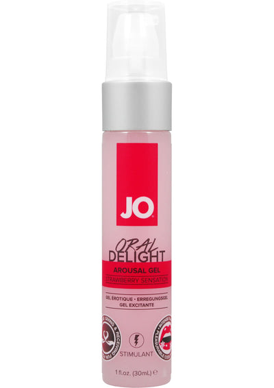 JO Oral Delight Flavored Arousal Gel Strawberry - 1oz