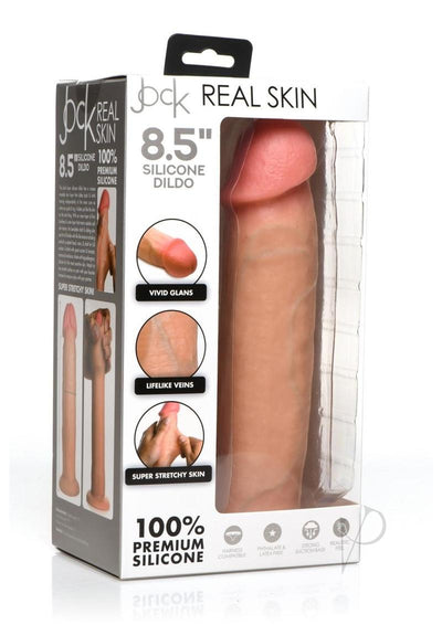 Jock Real Skin Silicone Dildo - Vanilla - 8.5in