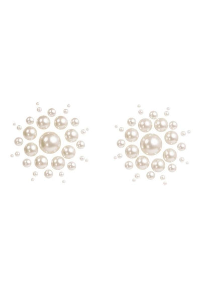 Leg Avenue Isla Adhesive Nipple Jewel Stickers - White - One Size