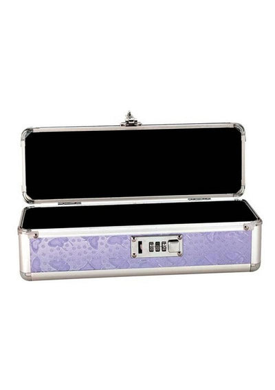Lockable Vibrator Case - Purple - Medium/Small