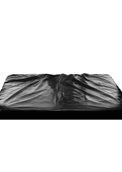 Master Series King Size Waterproof Fitted Sex Sheet - Black - King