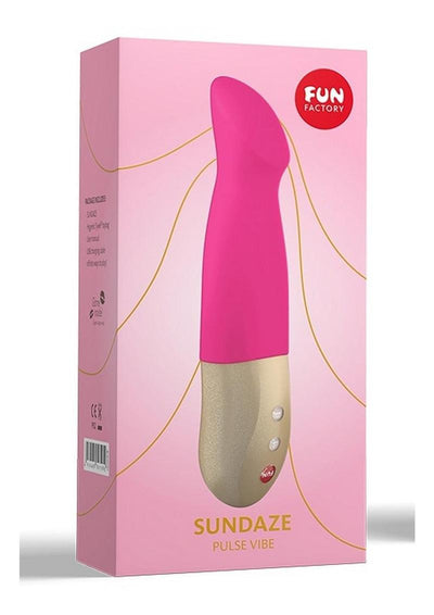 Sundaze Silicone Dual Stimulating Vibrator - Fuschia/Pink