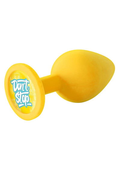The 9's - Booty Talk Silicone Butt Plug Don't Stop - Yellow