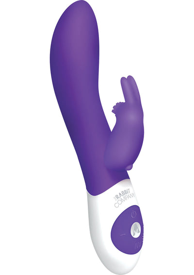 The Classic Rabbit Rechargeable Silicone G-Spot Vibrator - Purple