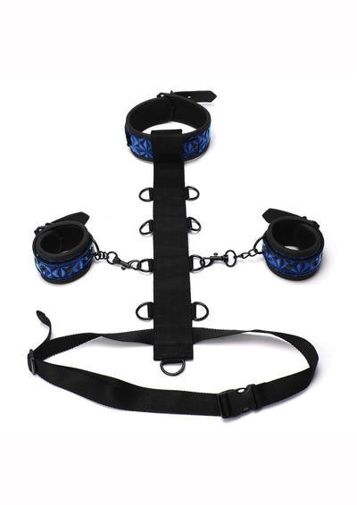 WhipSmart Adjustable Body Harness Restraint - Black/Blue - 3 Piece
