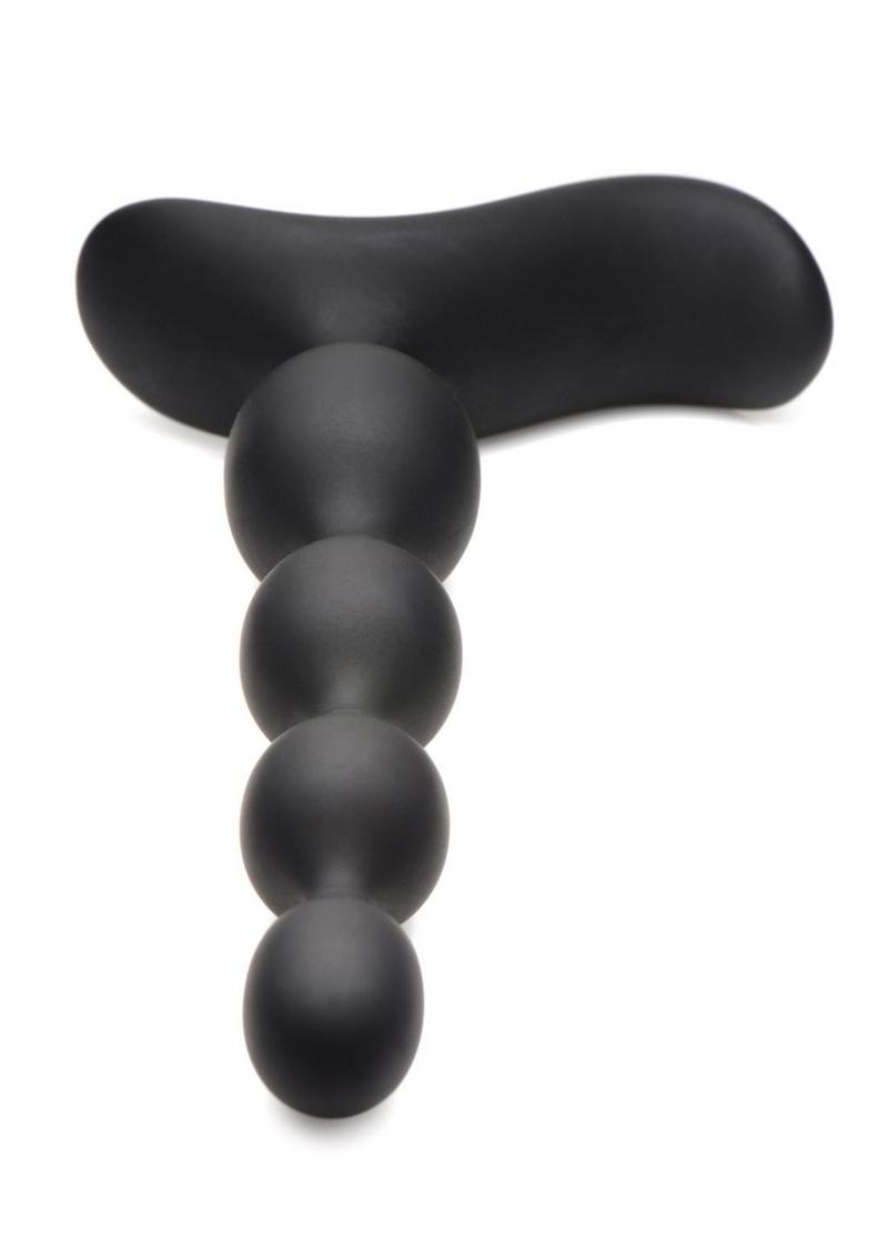 Zeus Shock Beads 80x Vibrating and E-Stim Rechargeable Silicone Anal Beads with Remote Control