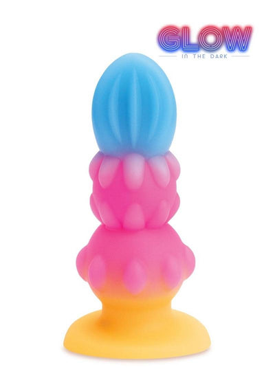 Alien Nation Sprite Silicone Anal Plug - Blue/Pink/Yellow