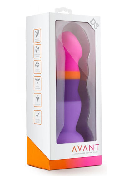 Avant D3 Summer Fling Silicone Dildo - Multicolor - 8in