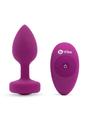 B-Vibe Vibrating Jewel Plug Rechargeable Silicone Anal Plug with Remote