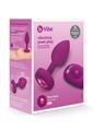 B-Vibe Vibrating Jewel Plug Rechargeable Silicone Anal Plug with Remote