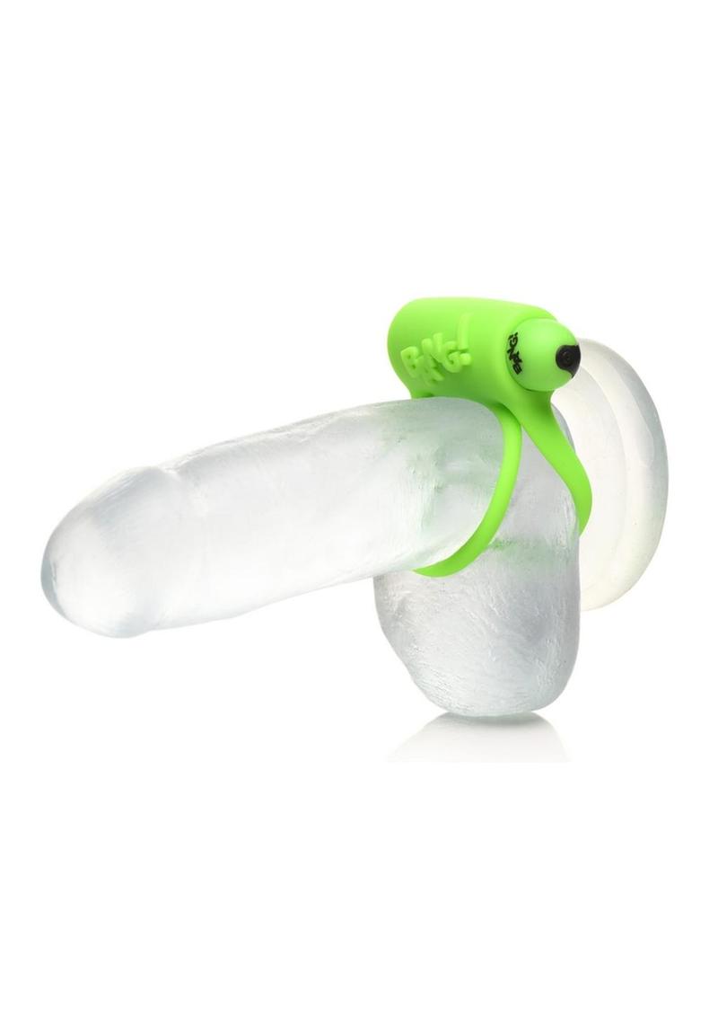 Bang! 28x Glow In The Dark Rechargeable Silicone Cock Ring with Remote