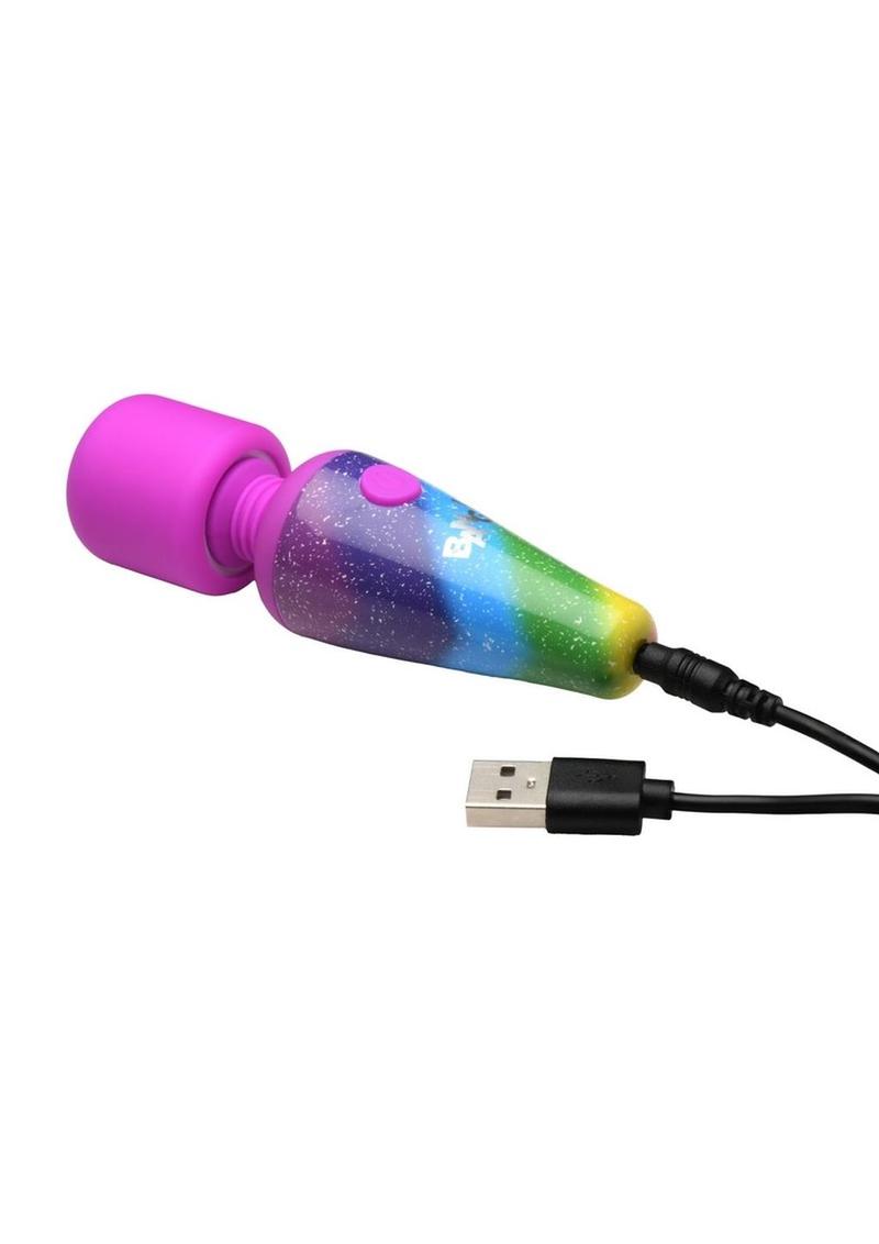 Bang! Rainbow Mini Wand Rechargeable Silicone Vibrator