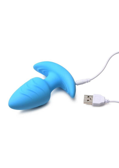 Bang Rotating Vibra Plug W/Remote Blu