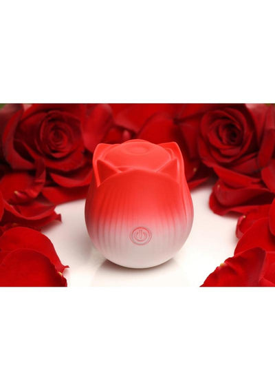 Bloomgasm Pulsing Petals Throbbing Silicone Rechargeable Rose Stimulator