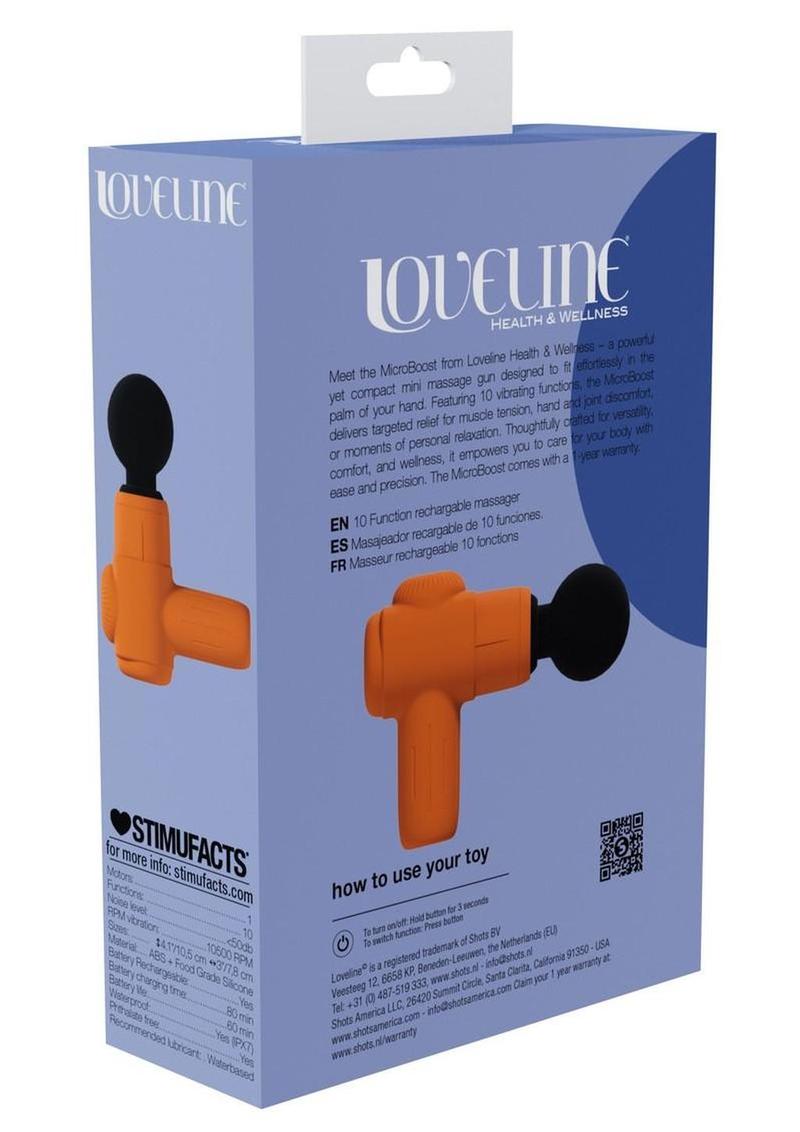 Loveline Microboost 10 Function Vibrating Rechargeable Silicone Massager