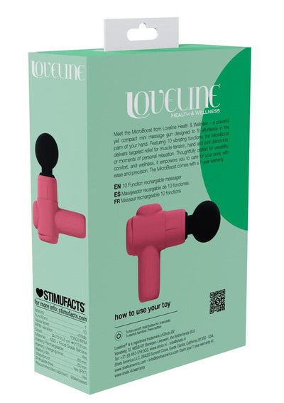 Loveline Microboost 10 Function Vibrating Rechargeable Silicone Massager