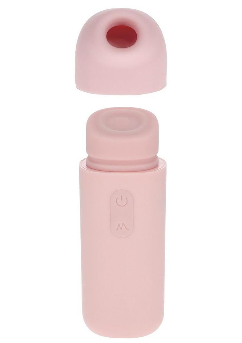Loveline Sweetie Airtaptech 10 Function Rechargeable Silicone Clitoral Stimulator - Pink