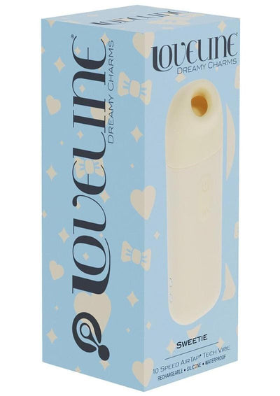Loveline Sweetie Airtaptech 10 Function Silicone Rechargeable Clitoral Stimlulator - Yellow