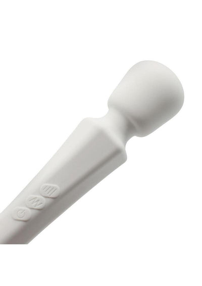 Pixey Aquamini Rechargeable Silicone Body Wand - White Edition
