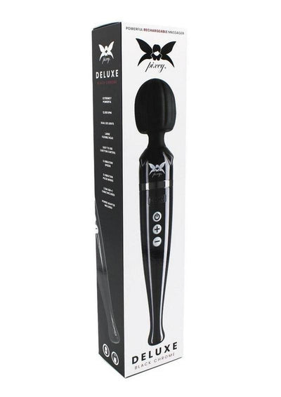Pixey Deluxe Rechargeable Wireless Wand - Black Chrome