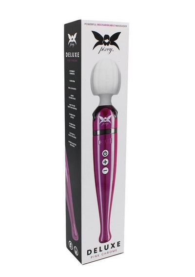 Pixey Deluxe Rechargeable Wireless Wand - Pink Chrome
