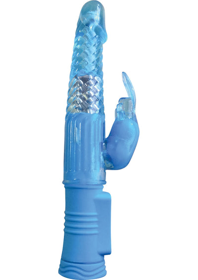 4Play Deluxe Slim Rabbit Vibrator - Blue