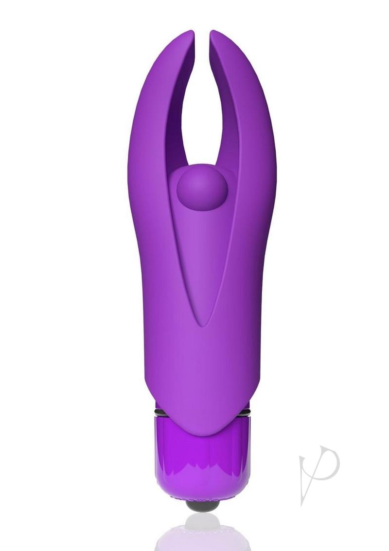 4t Demon Rechargeable Silicone Mini Clitoral Stimulating Vibrator - Grape/Purple