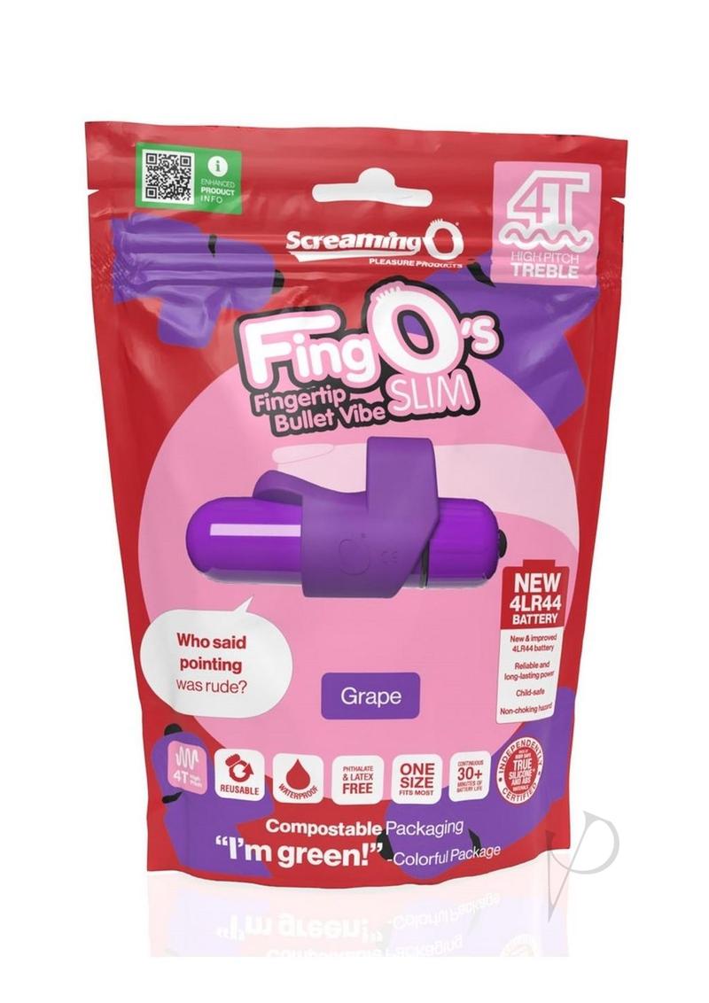 4t Fingo Slim Finger Vibrator - Grape/Purple