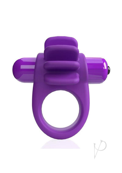 4t Skooch Vibrating Cock Ring with Clitoral Stimulator - Grape/Purple