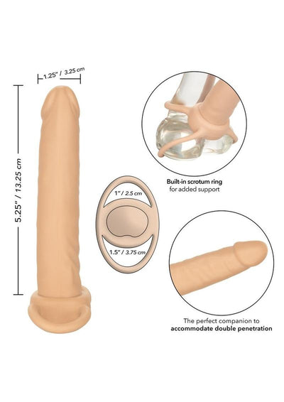 Accommodator Dual Penetrator Dildo Cock Ring