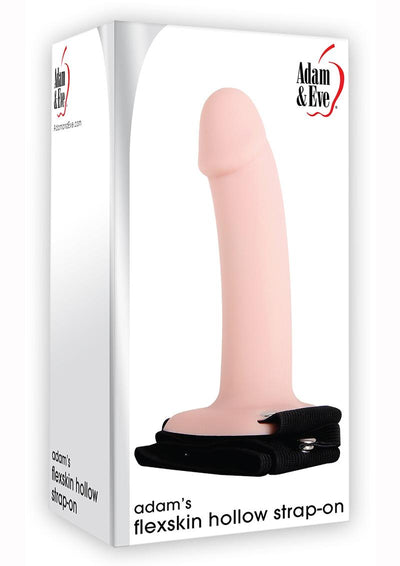 Adam and Eve - Adam's Flexskin Hollow Strap-On - Vanilla - 6in