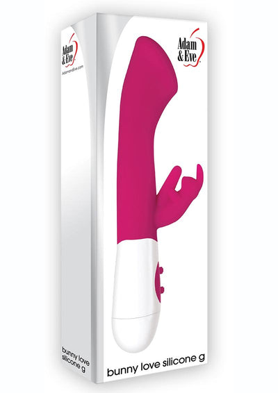 Adam and Eve Bunny Love Silicone G Rabbit Vibrator - Pink