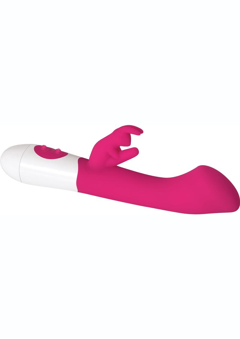 Adam and Eve Bunny Love Silicone G Rabbit Vibrator - Pink