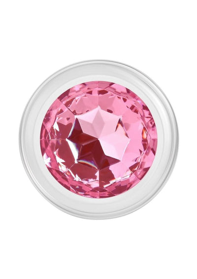 Adam and Eve Pink Gem Glass Plug