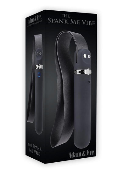 Adam and Eve Spank Me Vibe Rechargeable Silicone Vibrator - Black