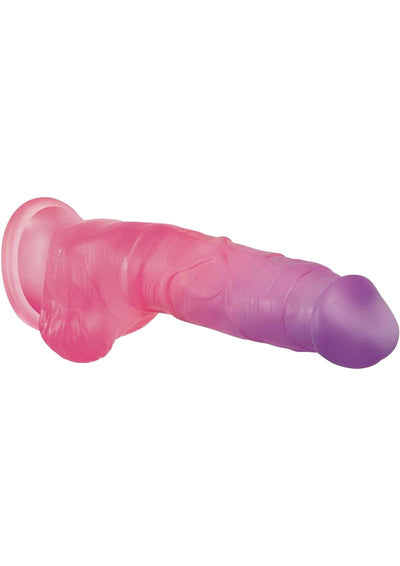 Adam and Eve Sunset Dreams Dildo - Pink/Purple - 7.5in