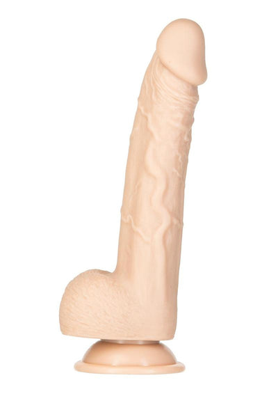 Addiction Tristan Silicone Realistic Dildo with Bonus Bullet - Vanilla - 9in