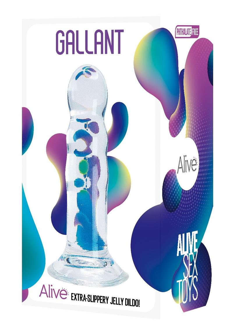 Alive Gallant Jelly Dildo - Clear - 5.5in