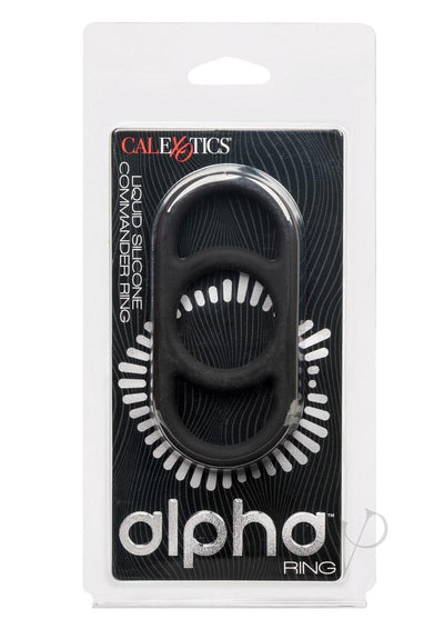 Alpha Liquid Silicone Commander Ring - Black