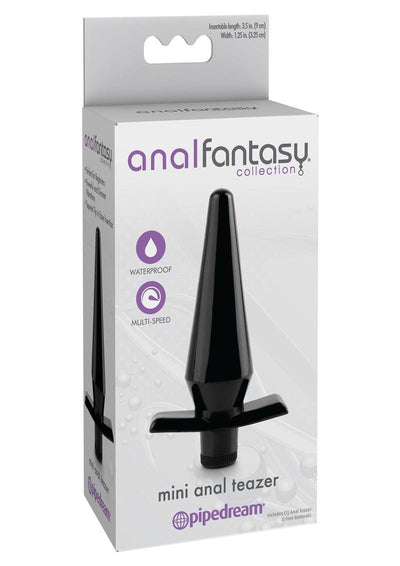 Anal Fantasy Collection Vibrating Mini Anal Teazer Waterproof - Black - 3.5in