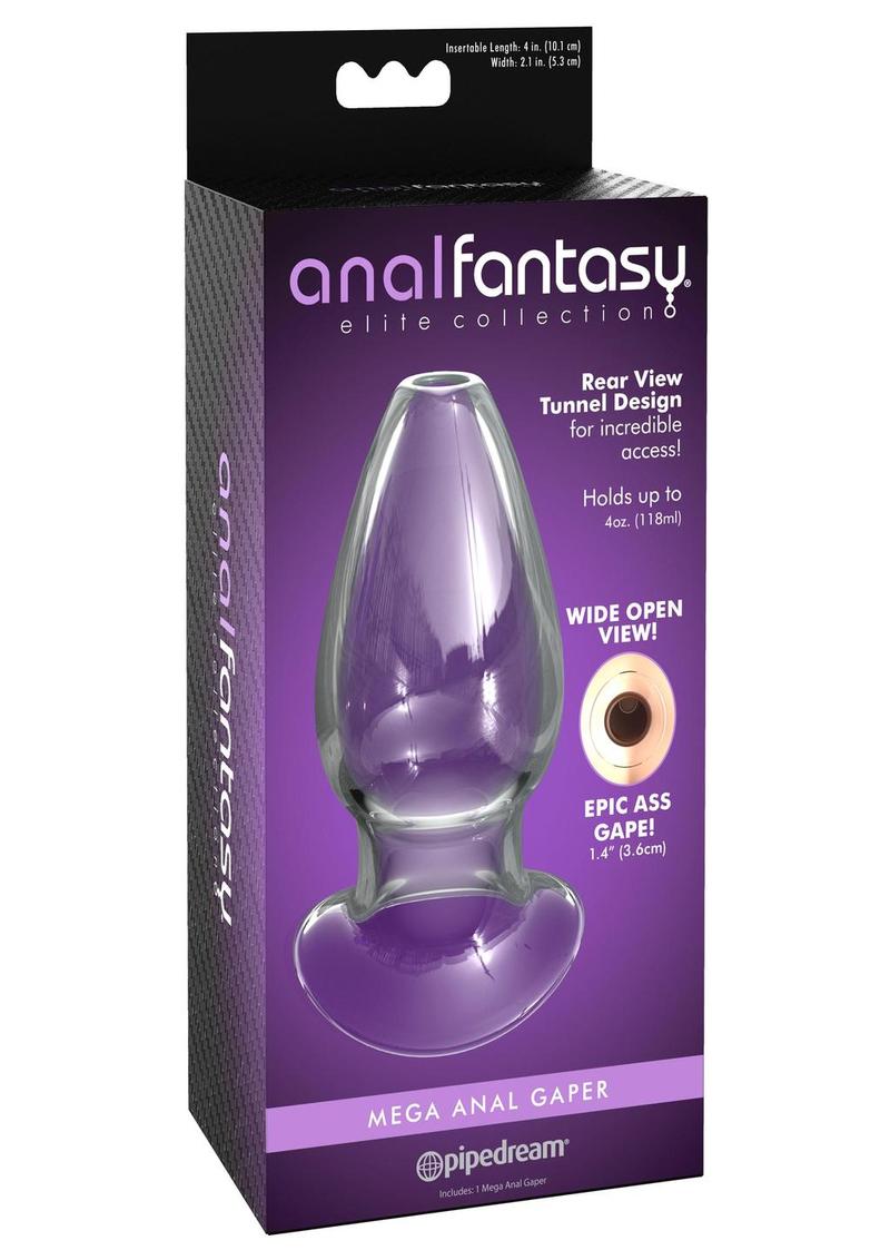 Anal Fantasy Elite Mega Anal Gaper Glass Open Tunnel - XLarge