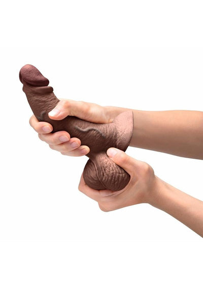 B-Vibe Slipskin Realistic Silicone Curved Dildo