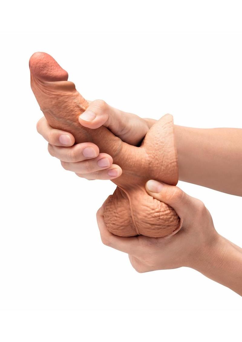 B-Vibe Slipskin Realistic Silicone Girthy Dildo