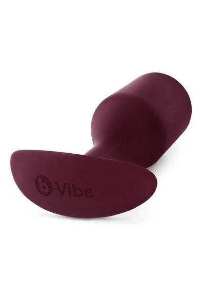 B-Vibe Snug Plug 5 Silicone Weighted Anal Plug - Dark