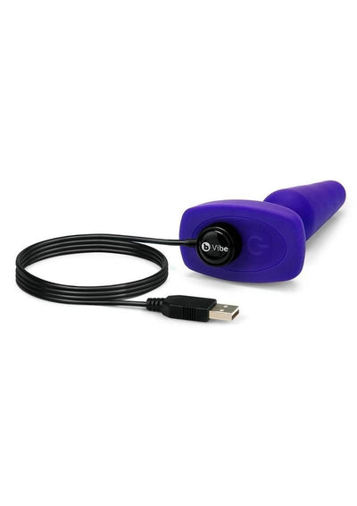 B-Vibe Trio Plug Rechargeable Silicone Anal Plug with Remote Control