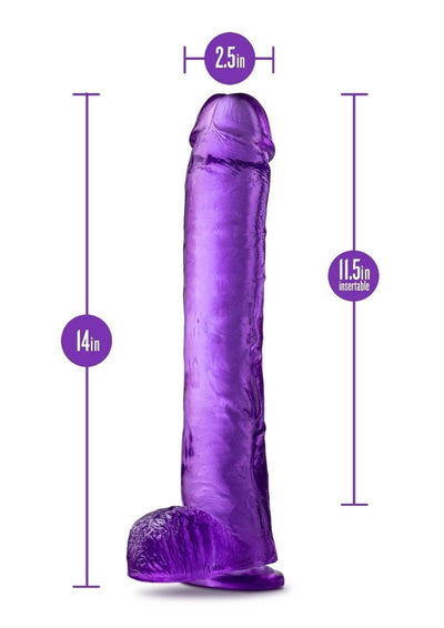 B Yours Plus Hefty N' Hung Realistic Dildo with Suction Cup