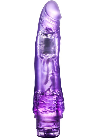 B Yours Vibe 7 Vibrating Dildo - Purple - 8.5in